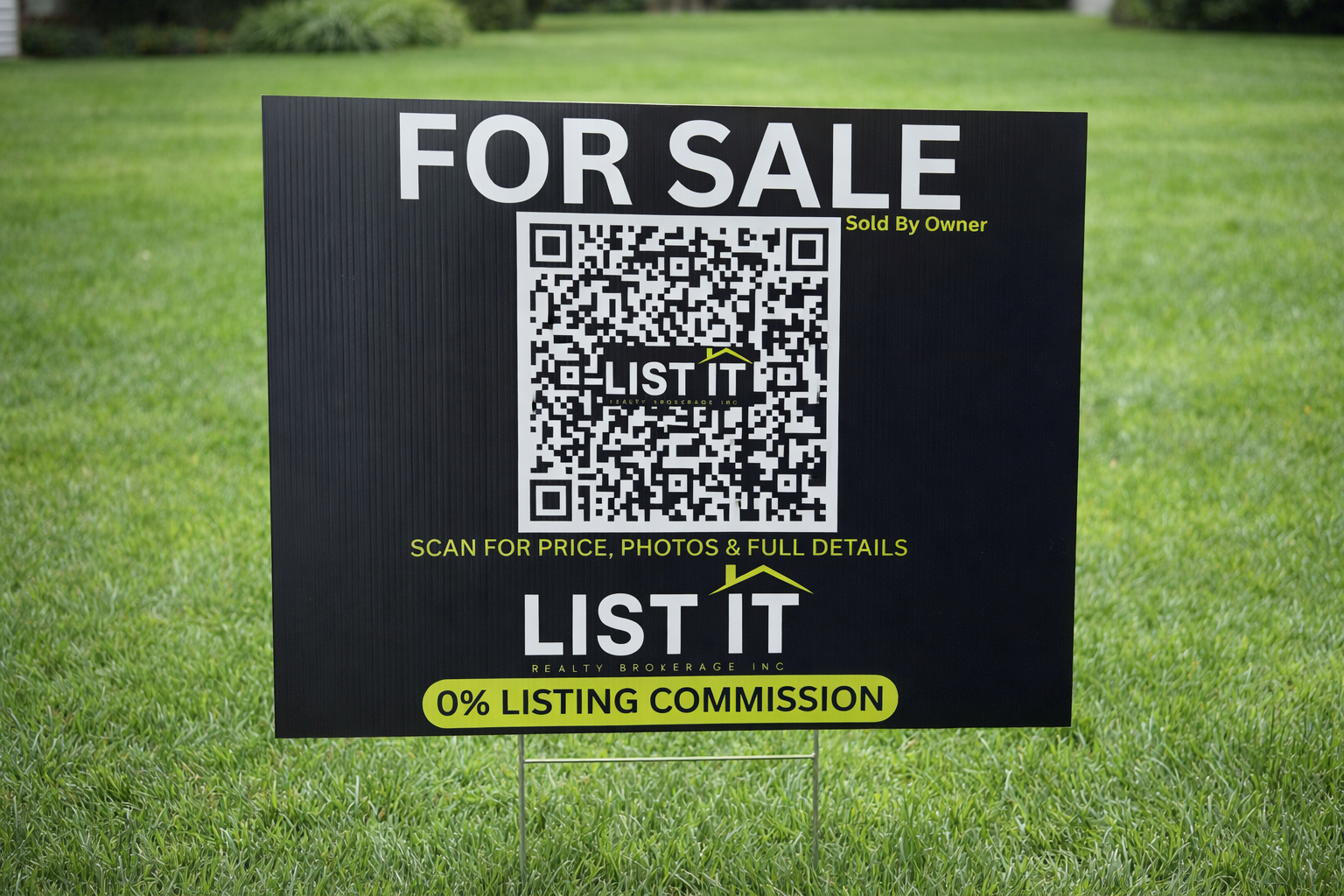 Direct Connect For Sale Sign with QR Code - Flat Fee Listing